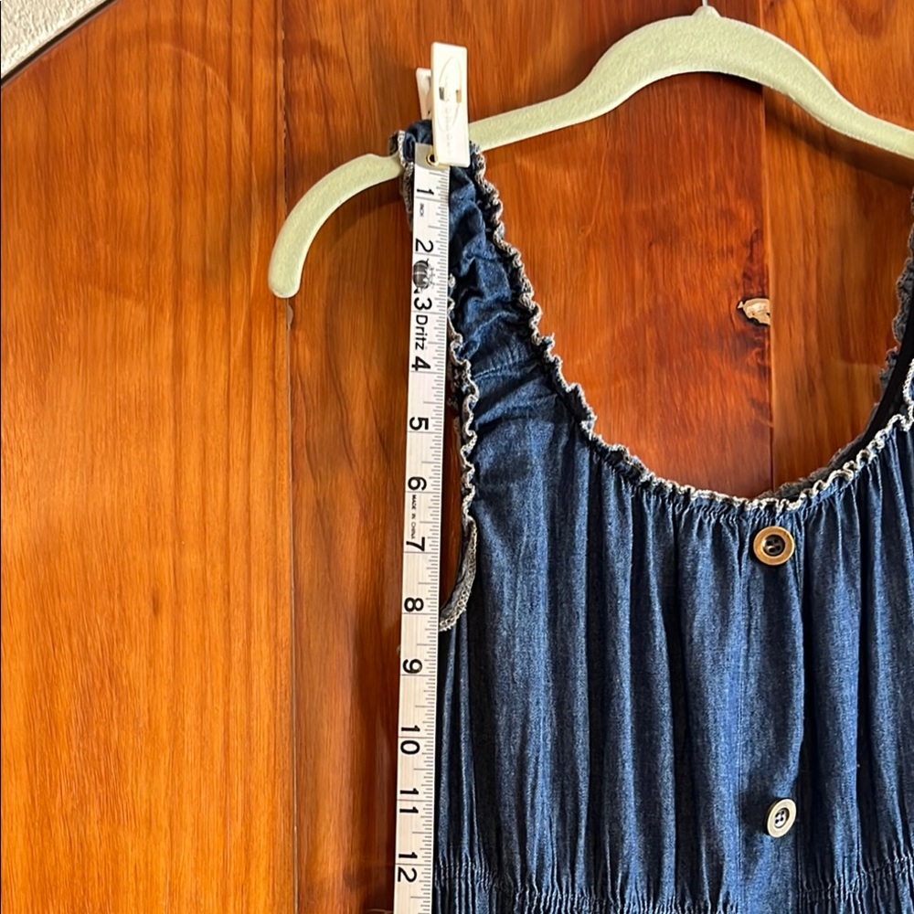 Blue Sleeveless Maxi Dress - Picture 12 of 14